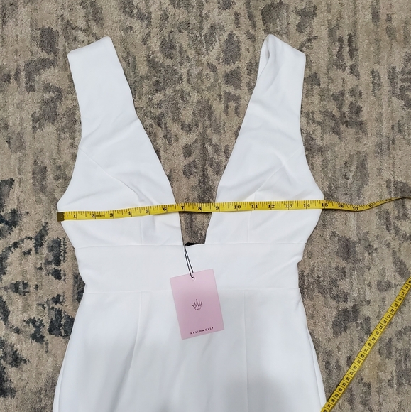 NWT HELLO MOLLY CAUGHT INBETWEEN Midi White Dress - Picture 7 of 12